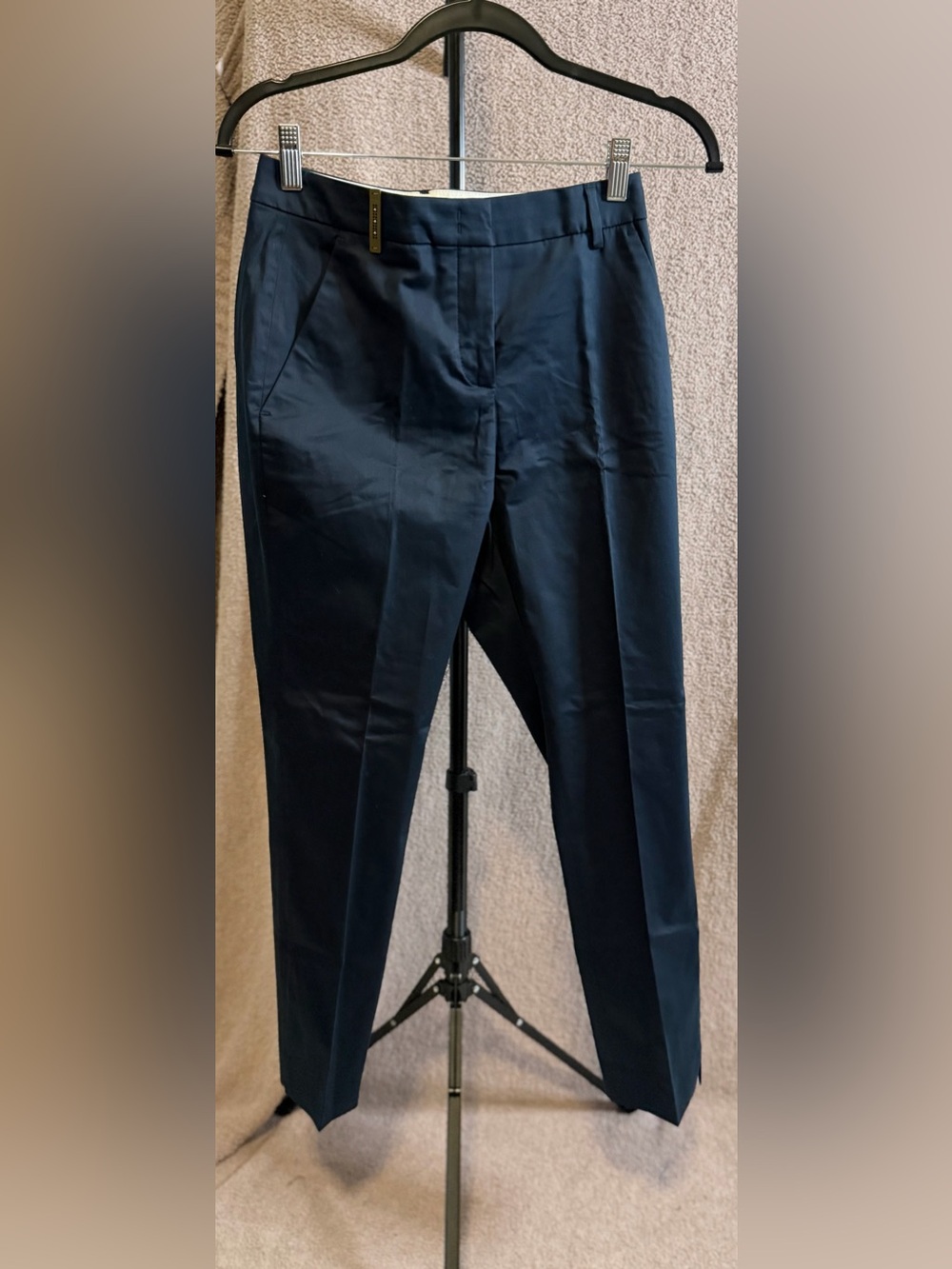 Peserico Navy Tailored Cigarette Pants Italy Size 38 US 2